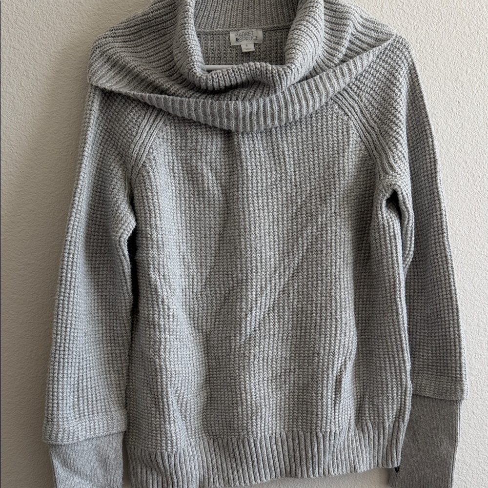 Market & Spruce Gray Women's Sweater